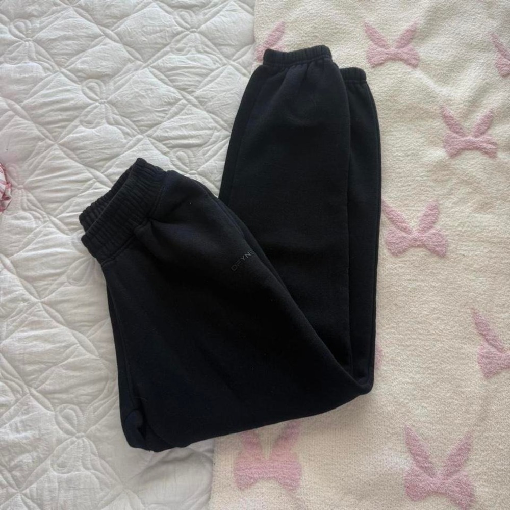black dfyne jogger cuffed sweatpants
